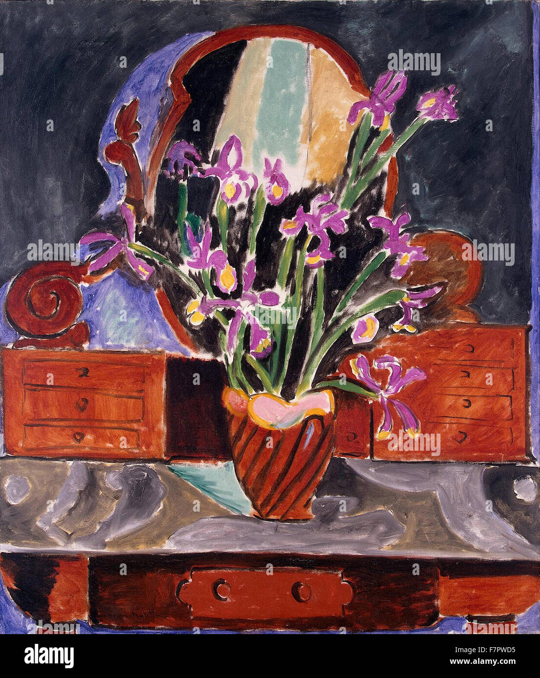 Henri Matisse - Vase d'Iris Banque D'Images