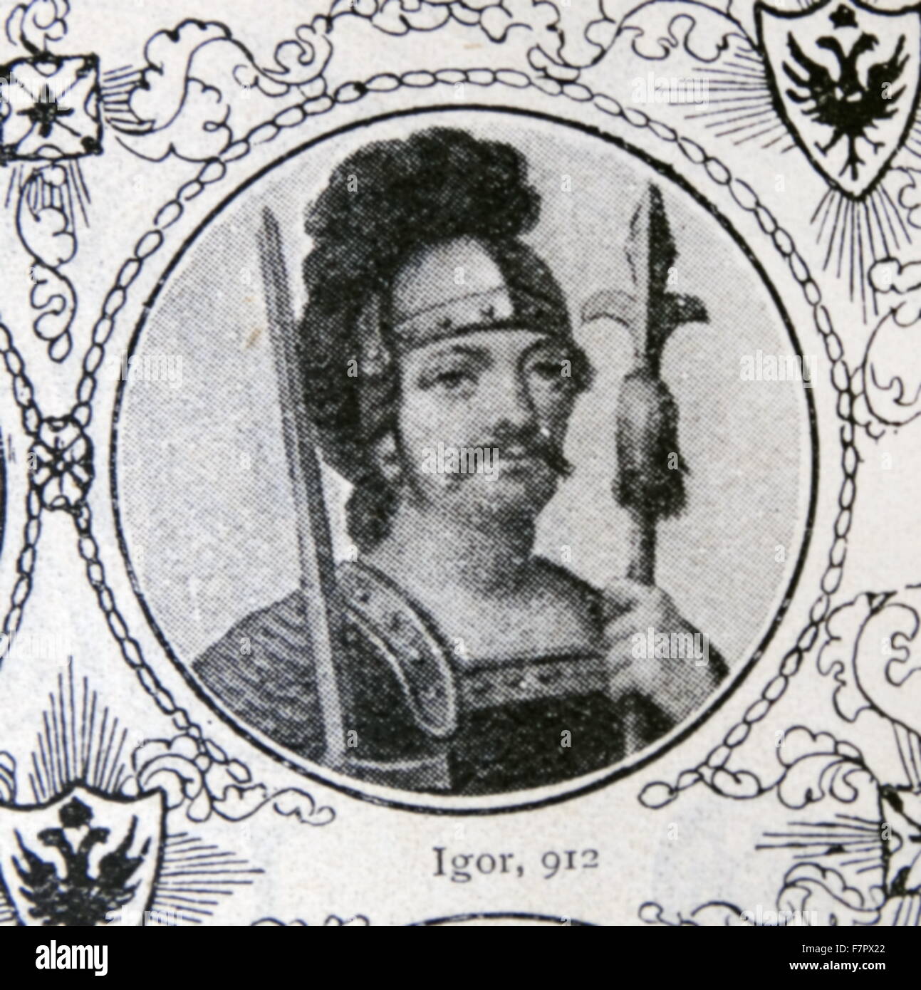 Igor I, souverain de la Russie De Kiev varangienne de 912 à 945. Banque D'Images