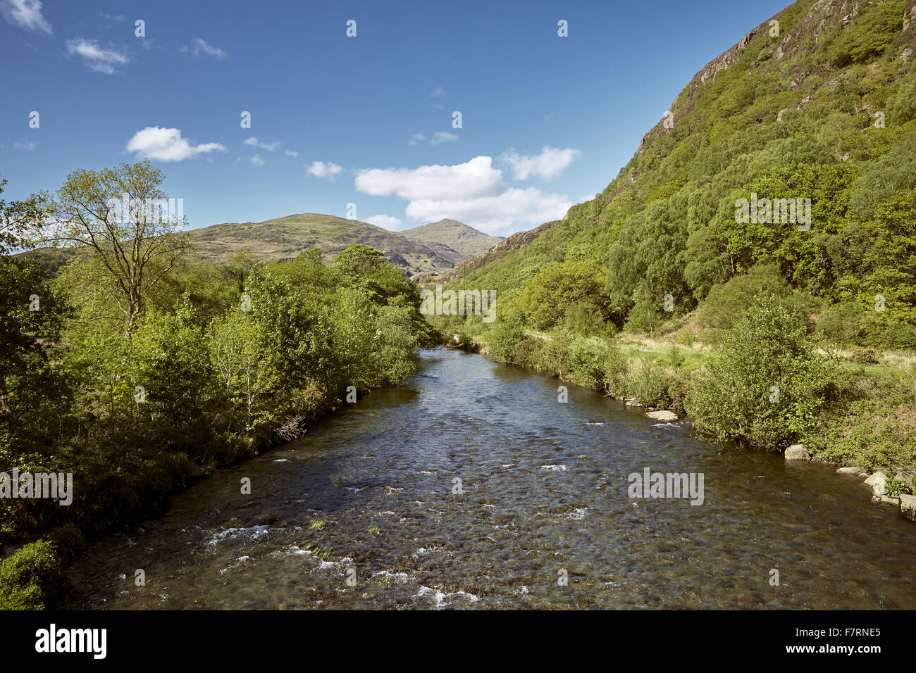 Aberglaslyn Pass, Gwynedd, Pays de Galles. Banque D'Images