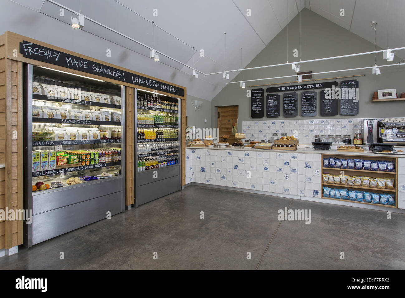 La cuisine Le Jardin Cafe à Packwood House, Warwickshire. Banque D'Images
