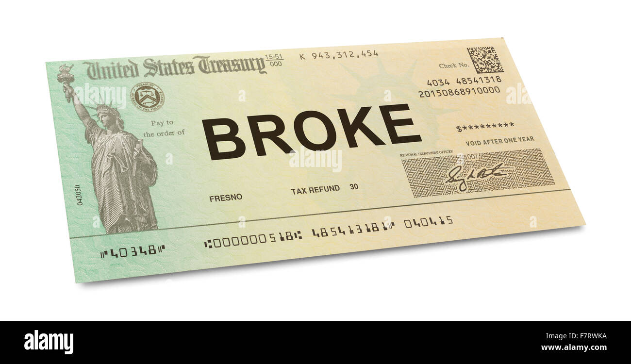 Déclaration américaine, vérifier avec elle éclata le isolé sur fond blanc. Banque D'Images