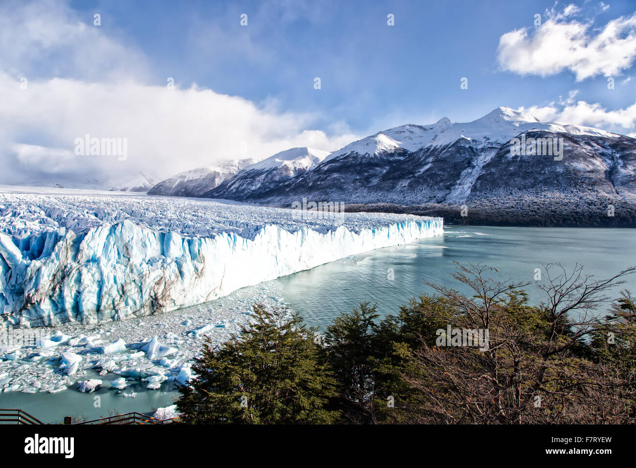 La formation de glace dans le Parc National Perito Moreno, Patagonie, Argentine. Banque D'Images