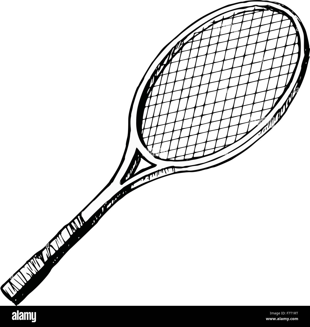 batte de tennis Illustration de Vecteur