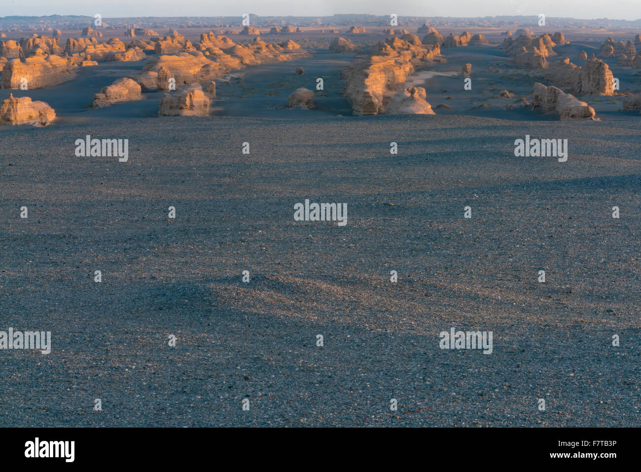 Dunhunag Yardang Géoparc National de Chine, désert de Gobi, Grande Route de la soie Banque D'Images