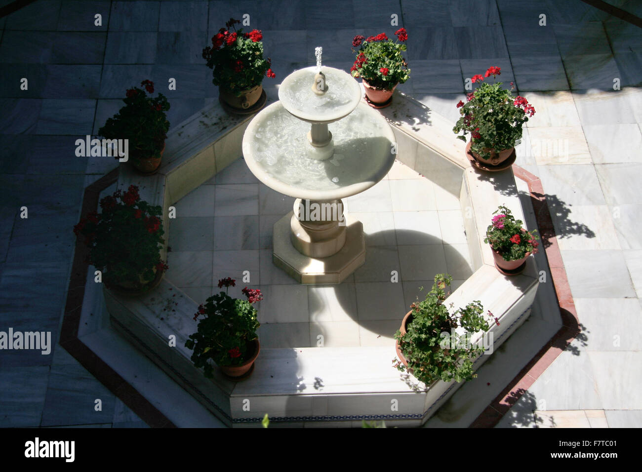 Bâtiment de style andalou à l'intérieur, Cadix, Espagne, Aleciras Banque D'Images