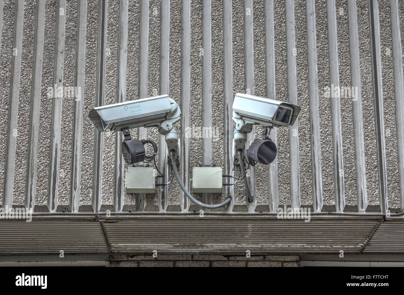 Des caméras de sécurité. Les caméras de vidéosurveillance. Plat de sécurité Caméras de surveillance Banque D'Images