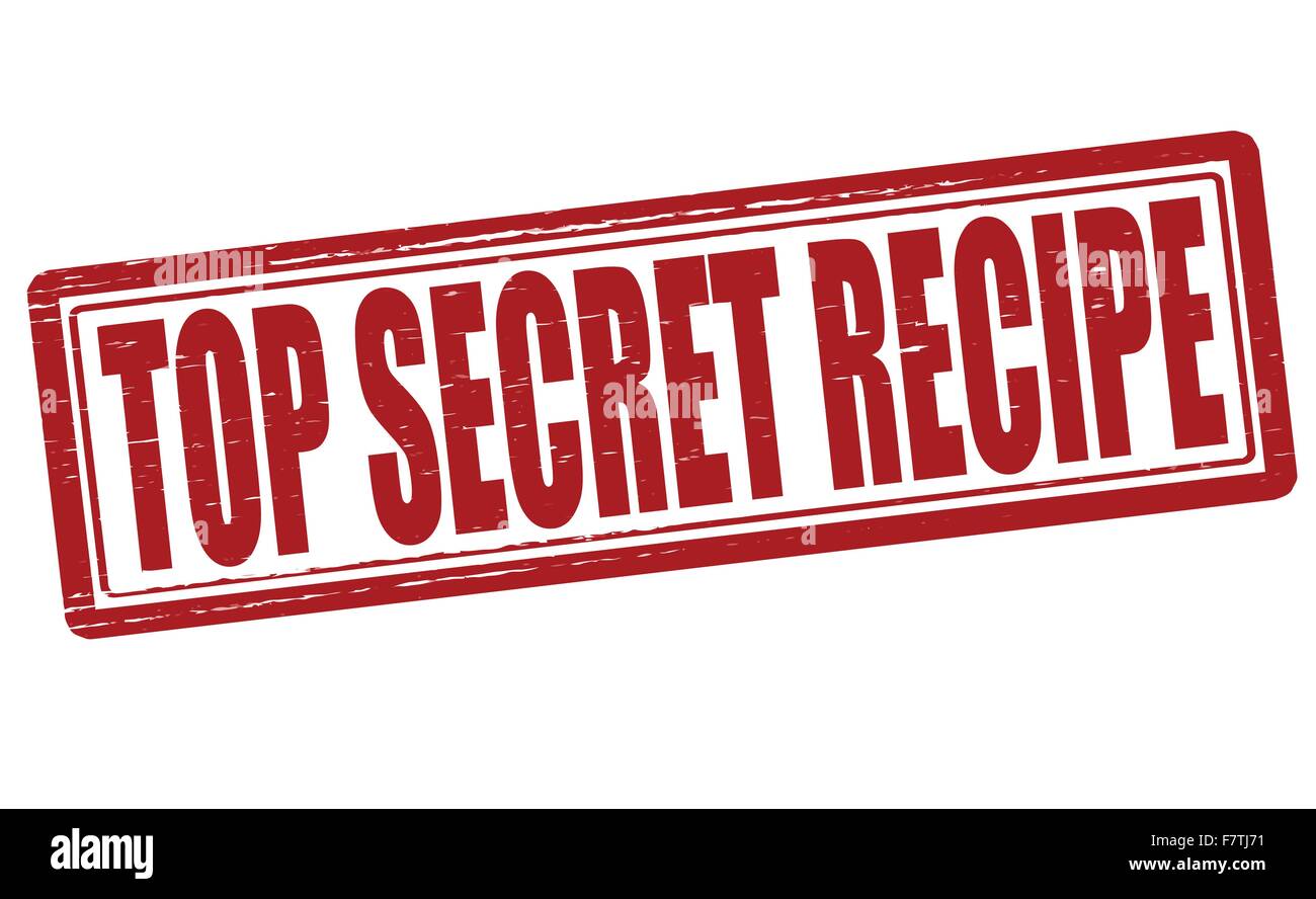 Top secret recipe Illustration de Vecteur