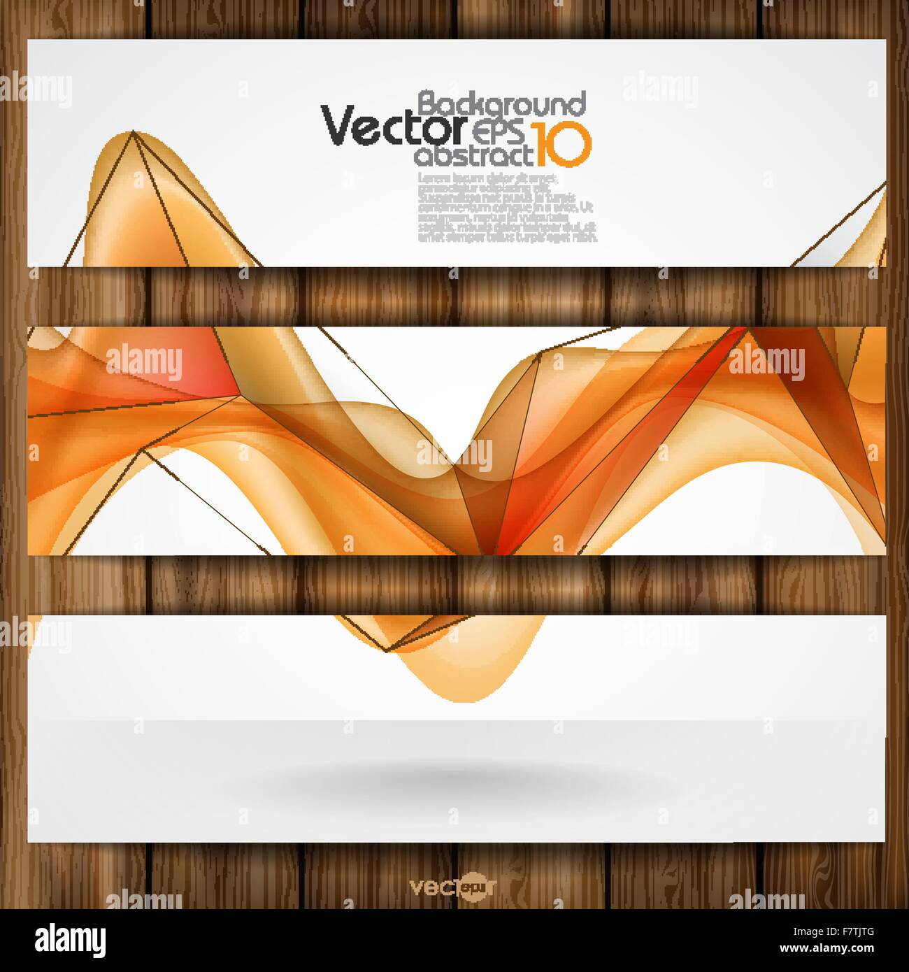 Abstract Orange. vagues lisses Illustration de Vecteur