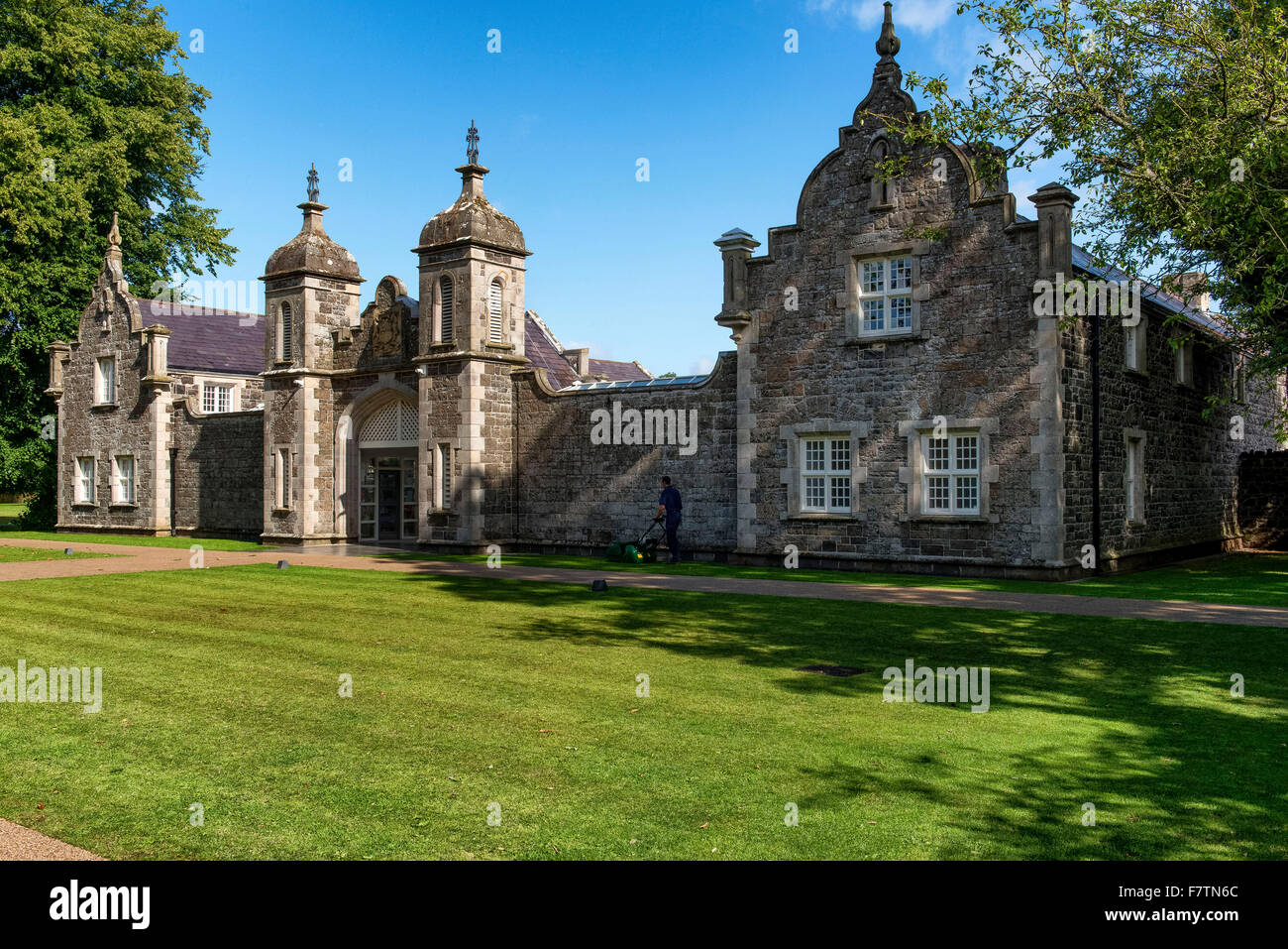 Clotworthy Chambre Jardins du Château d'Antrim, Irlande du Nord Banque D'Images