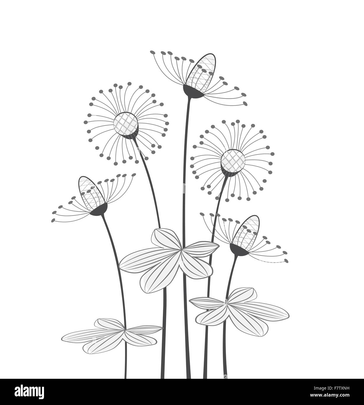 Fleurs Illustration de Vecteur