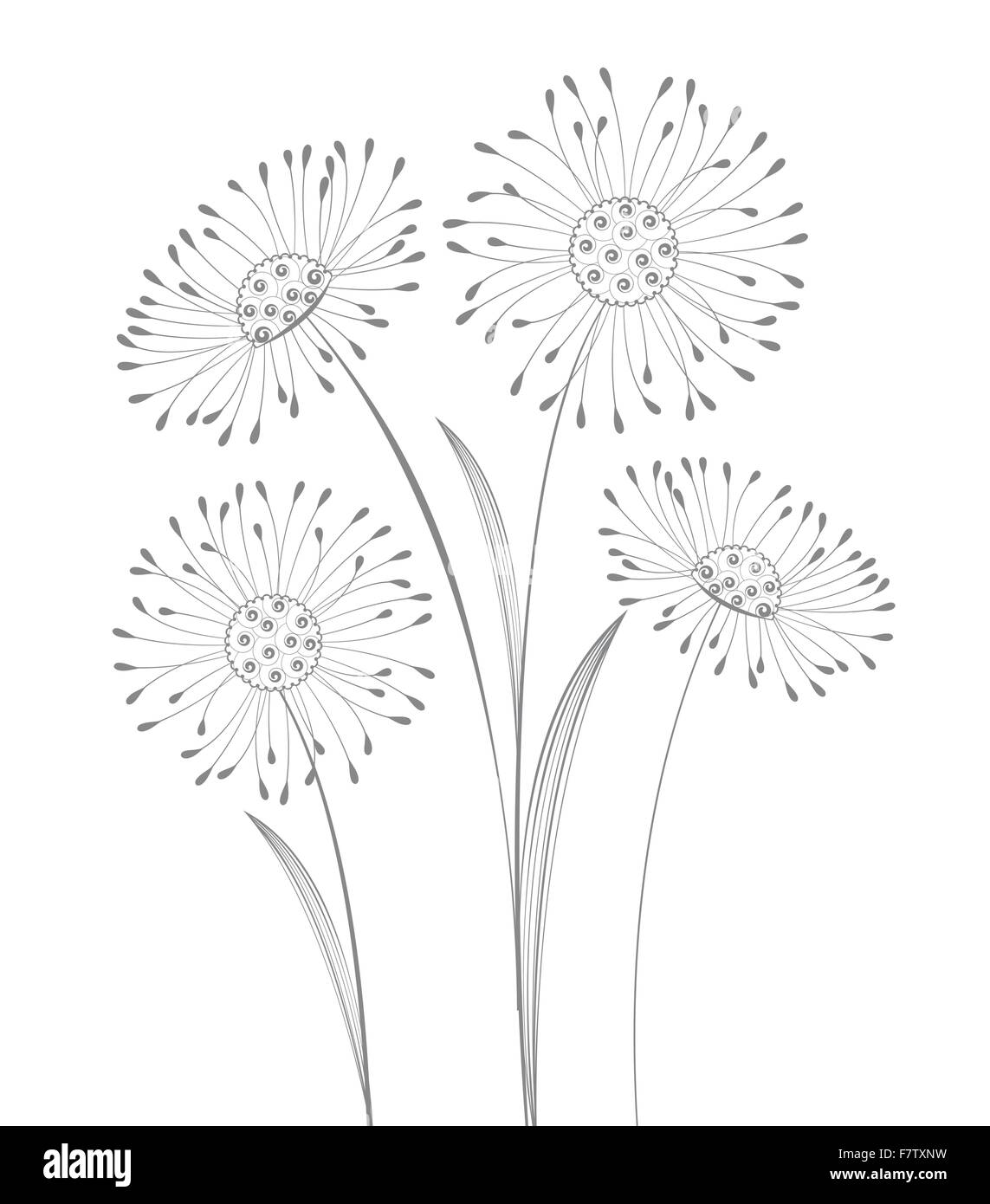 Fleurs Illustration de Vecteur