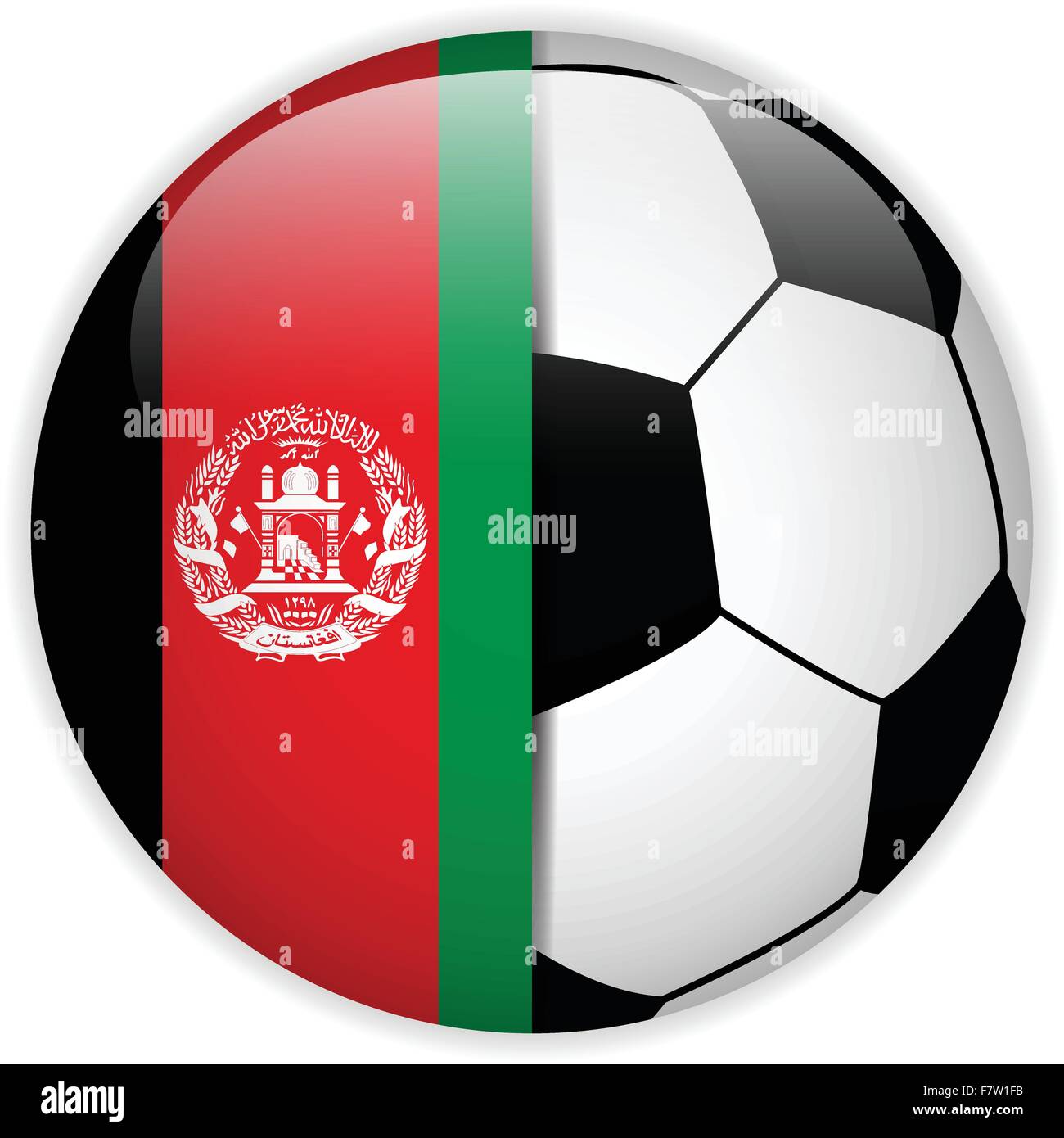 Drapeau de l'Afghanistan avec ballon de soccer Background Image Vectorielle  Stock - Alamy