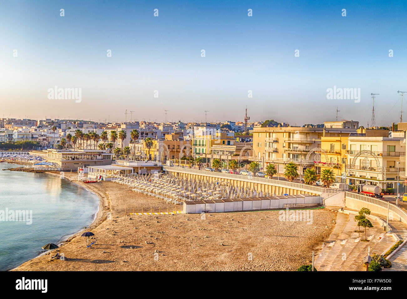 Baie de Otranto, Greek-Messapian ville sur la mer Adriatique en Italie Banque D'Images