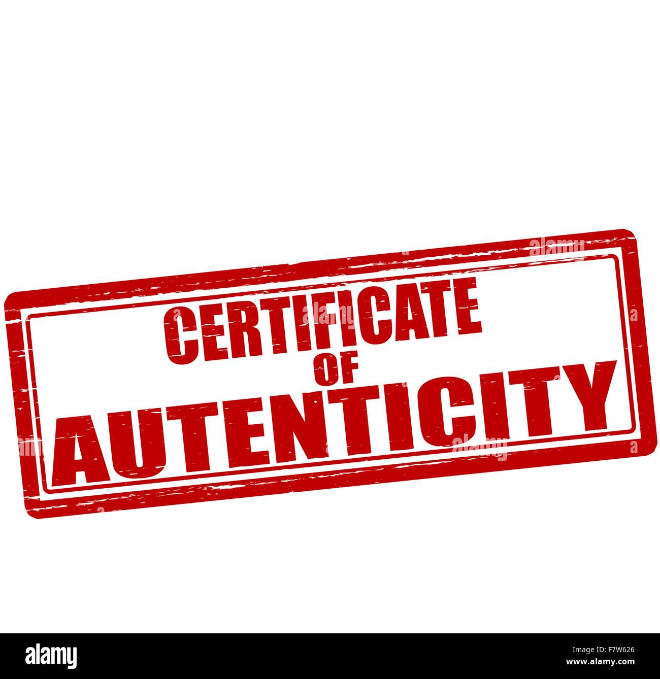 Certificate of authenticity Banque d'images vectorielles - Alamy