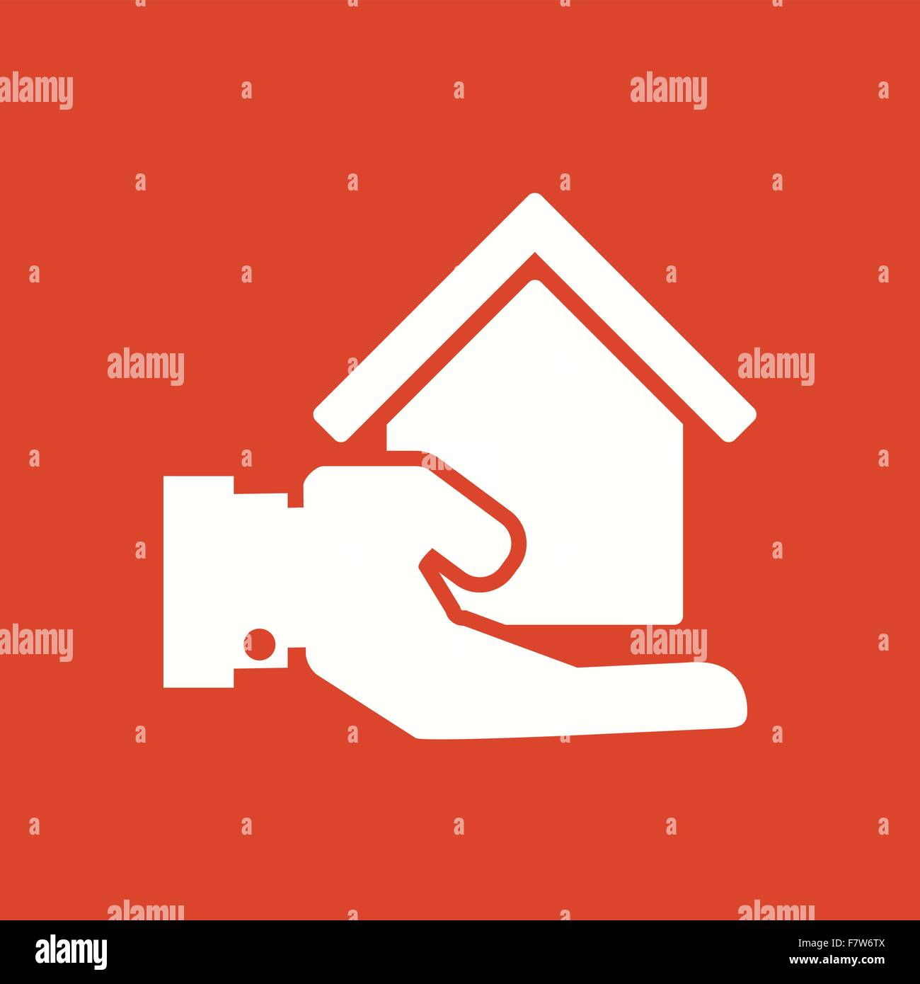 L'icône de l'immobilier. Illustration de Vecteur