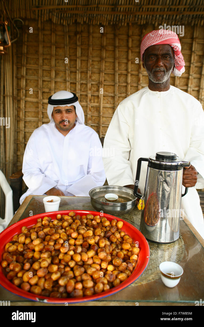 En arabique Hatta Heritage Village, Dubaï, Émirats Arabes Unis Banque D'Images