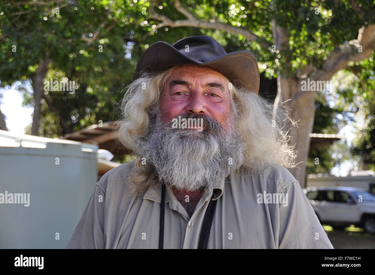 BUSHMAN AUSTRALIEN Banque D'Images