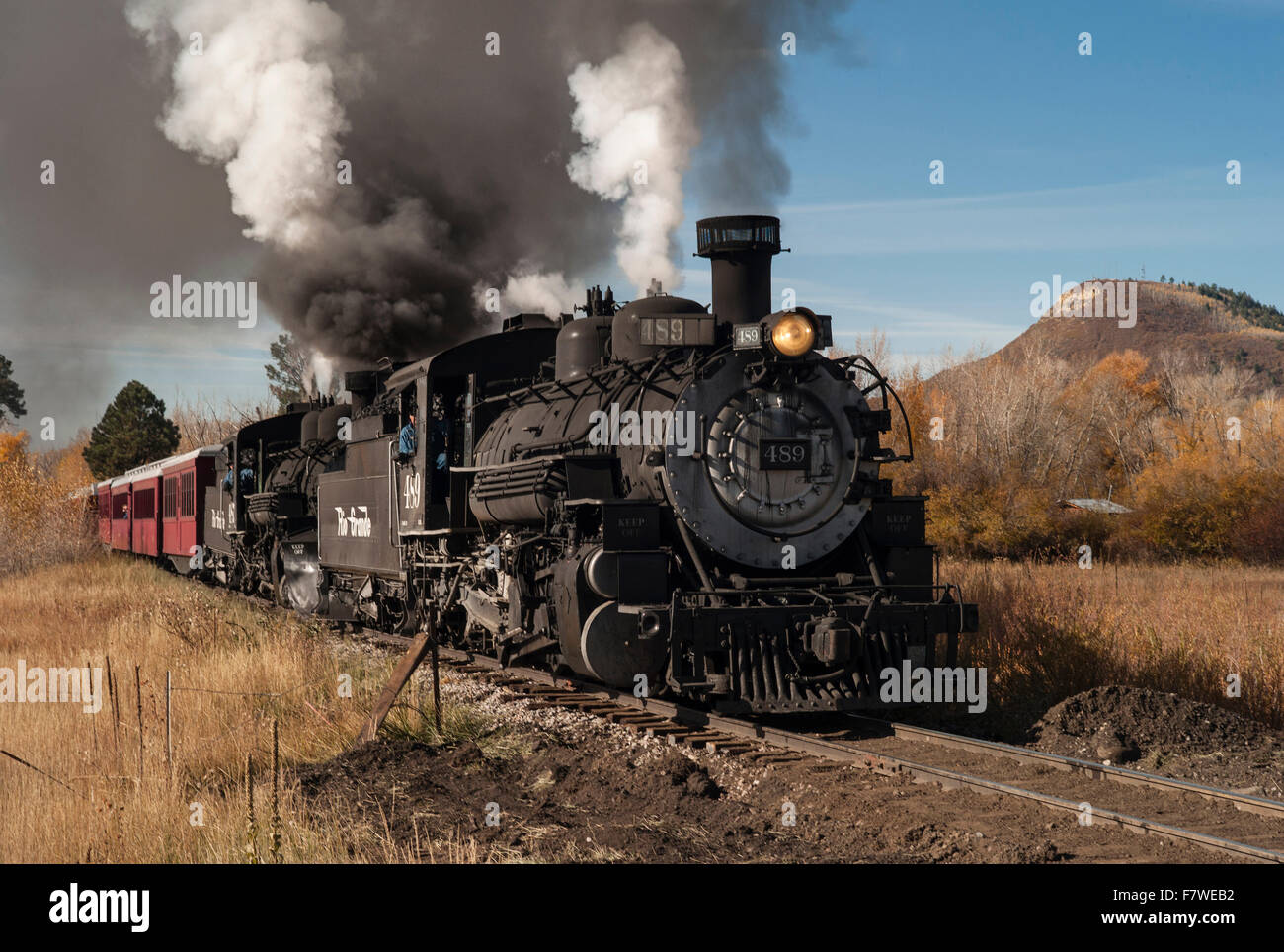 Cumbres et Scenic Railroad toltèque, New Mexico, United States Banque D'Images