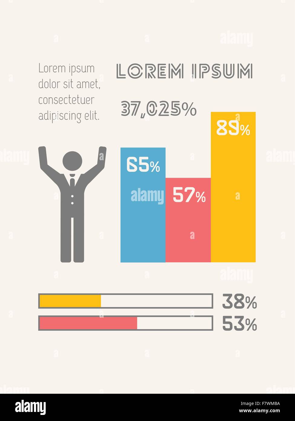 Élément infographique Illustration de Vecteur