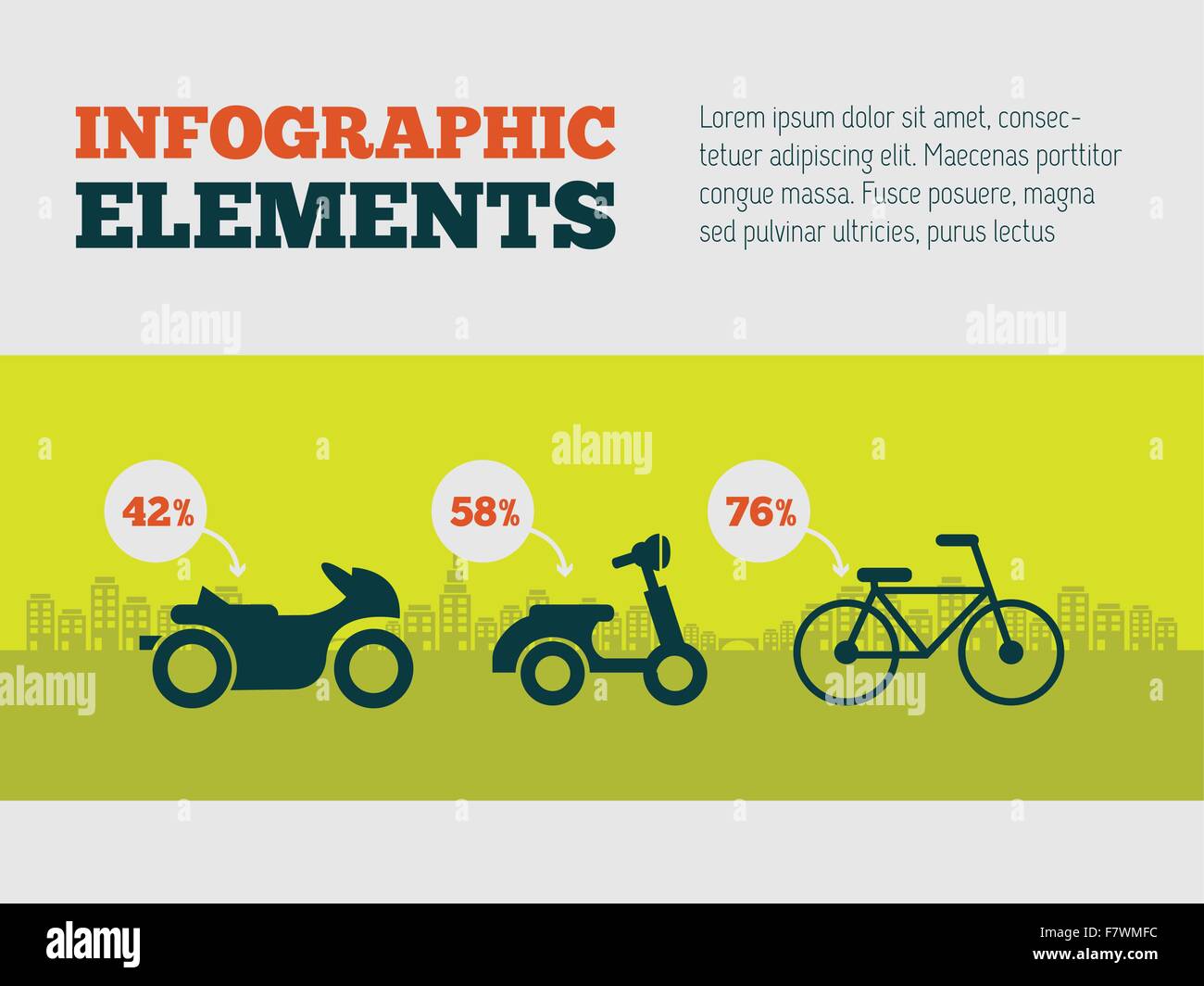 Transports - élément infographique Illustration de Vecteur