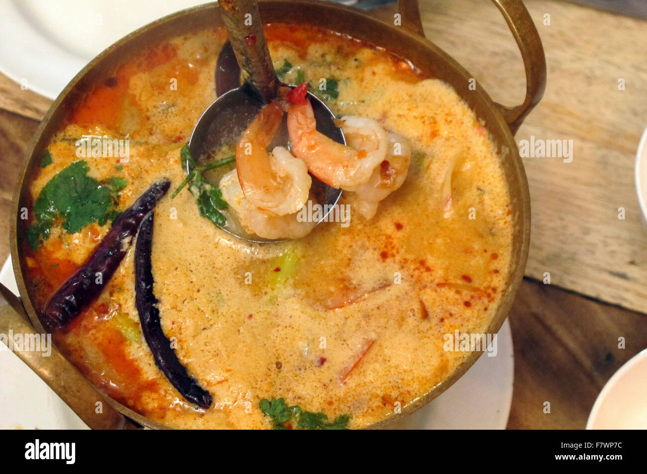 Pot chaud dans un restaurant, Bangkok, Thaïlande Banque D'Images