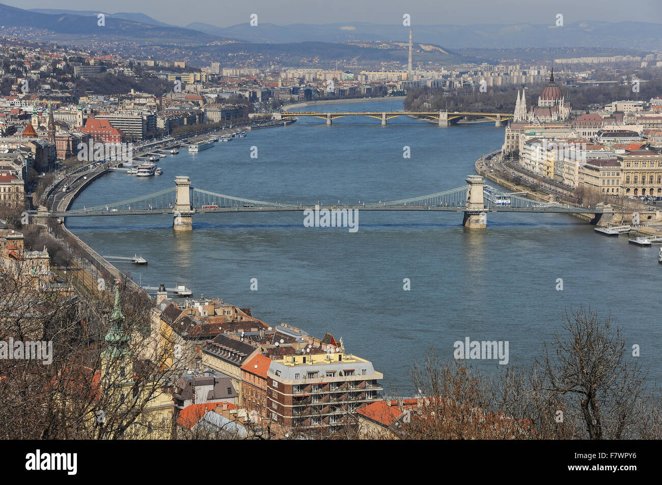 Vue sur la ville de Budapest, Hongrie Banque D'Images