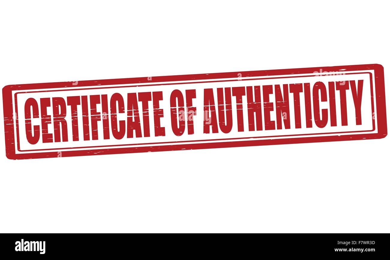 Certificat d'authenticité Banque de photographies et d’images à haute ...