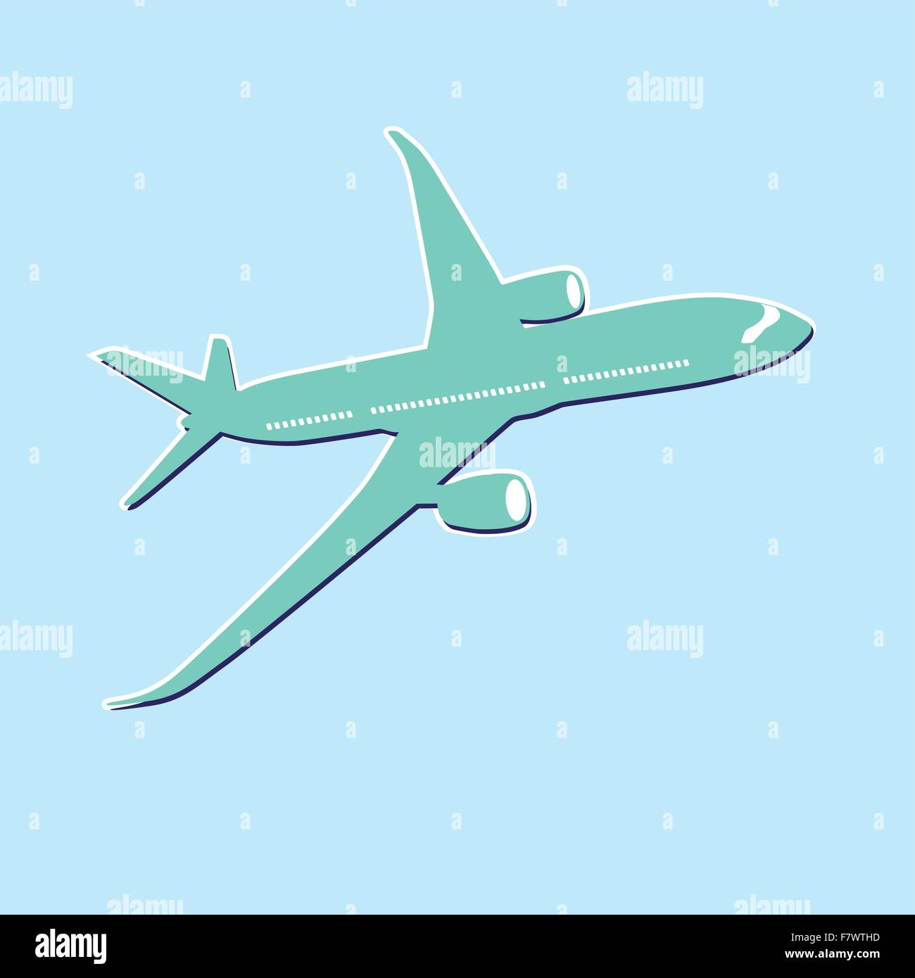 icône de l’avion Illustration de Vecteur