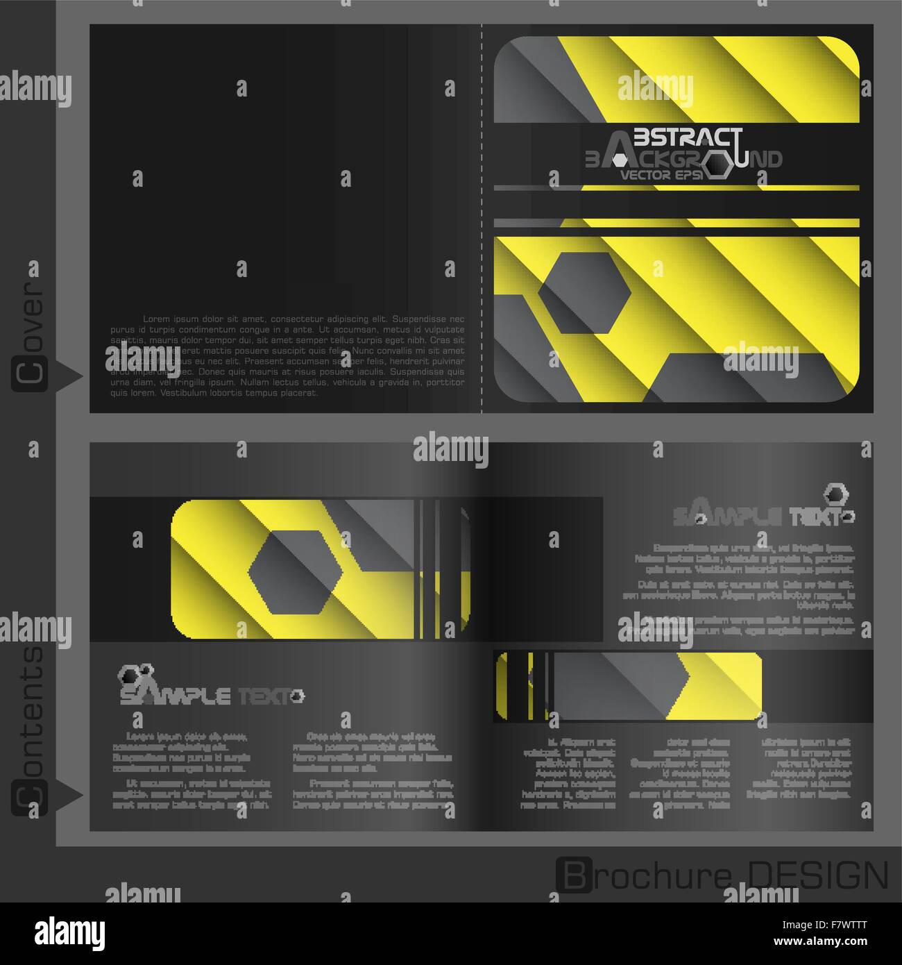 Conception Modèle de brochure. Illustration de Vecteur