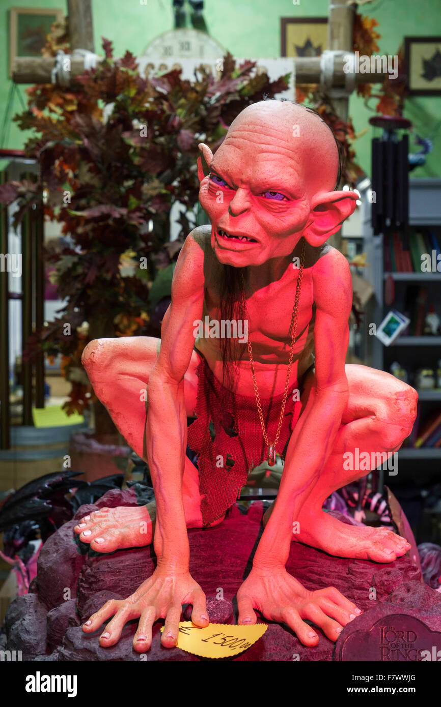 Modèle de Gollum à vendre dans un magasin à Sarnico Banque D'Images