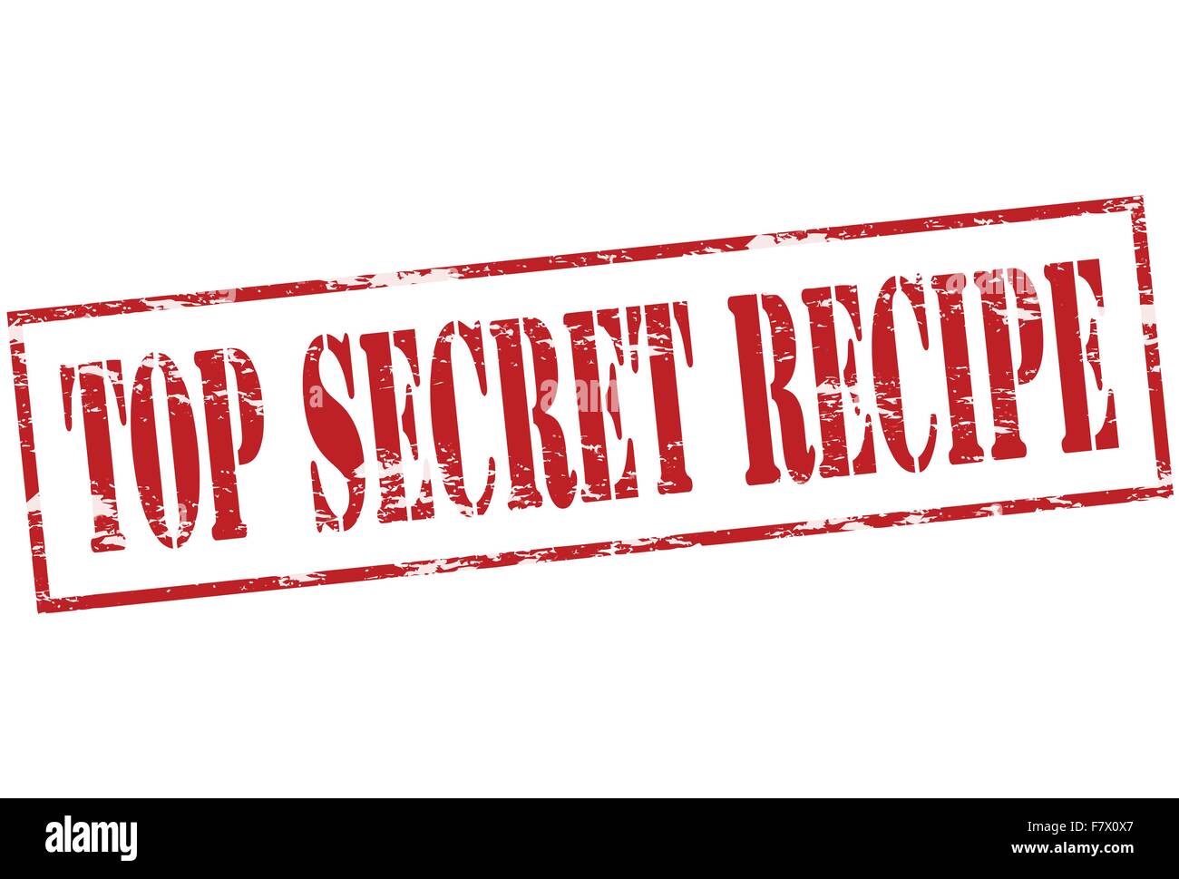 Top secret recipe Illustration de Vecteur