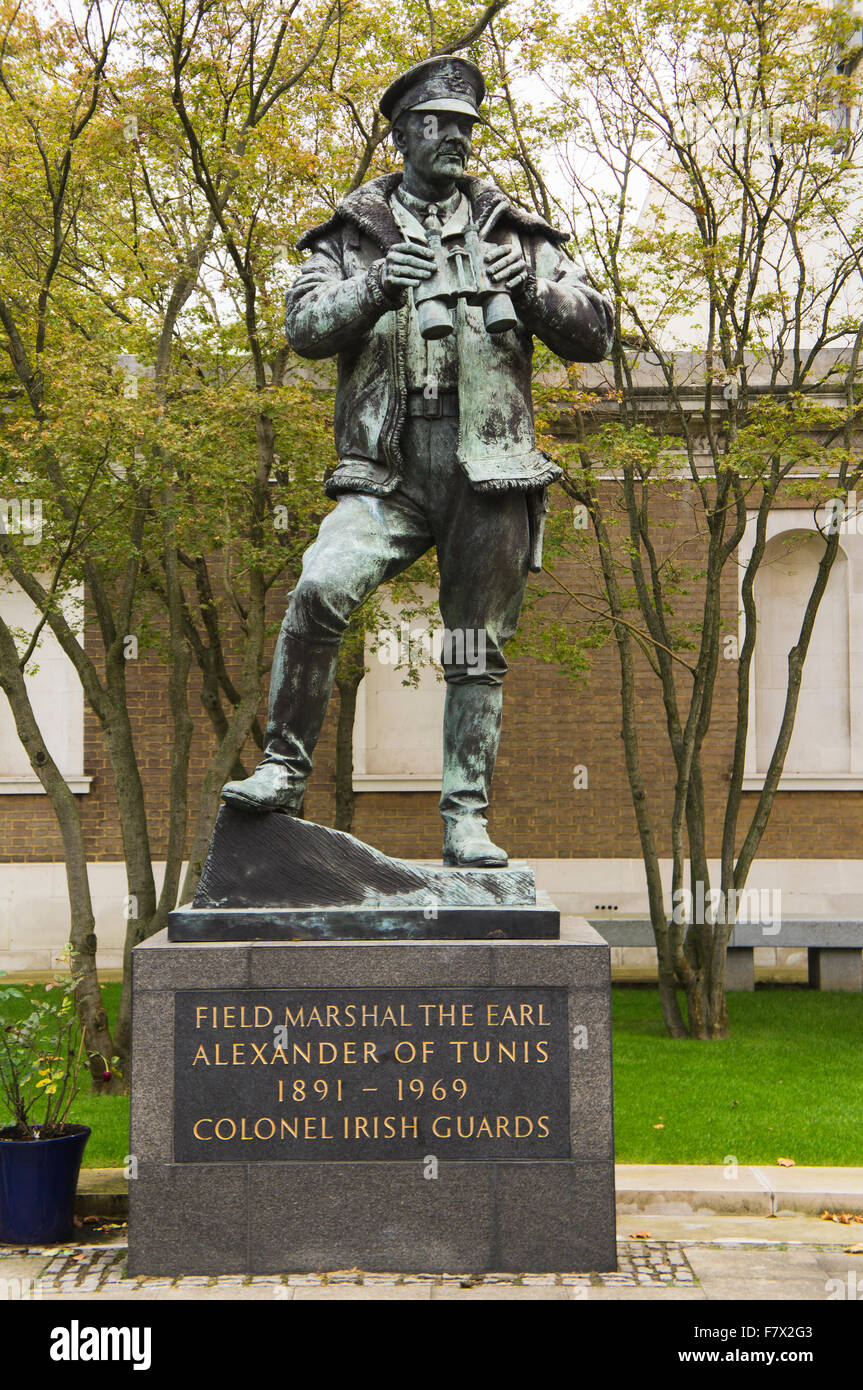 Le maréchal comte Alexander de Tunis statue Banque D'Images