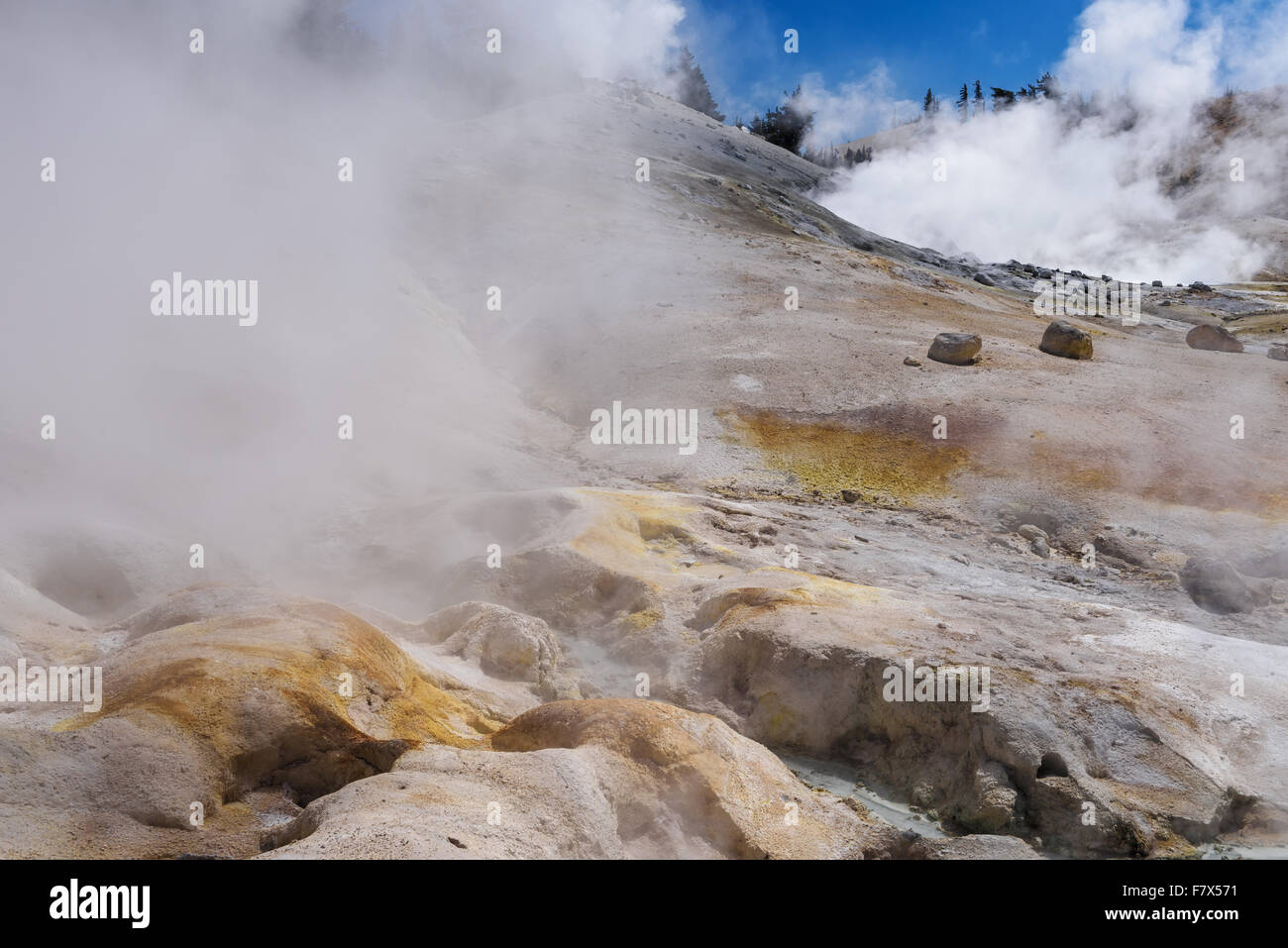 Bumpass Hell, Lassen Volcanic National Park, California, USA Banque D'Images