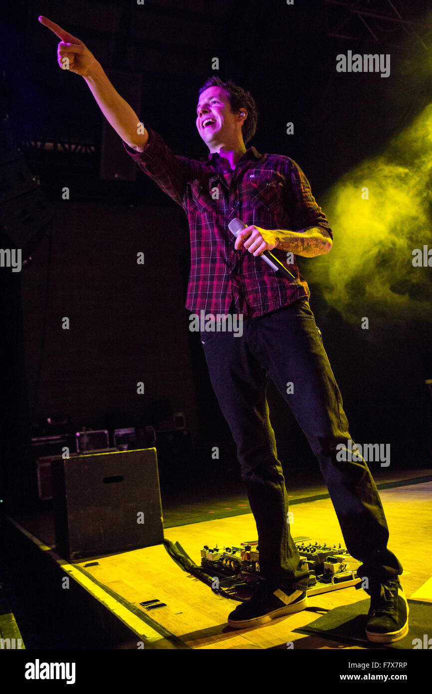 Milan Italie. 28 mars 2012. Le groupe pop punk SIMPLE PLAN il se produit sur la scène du music club Alcatraz Banque D'Images