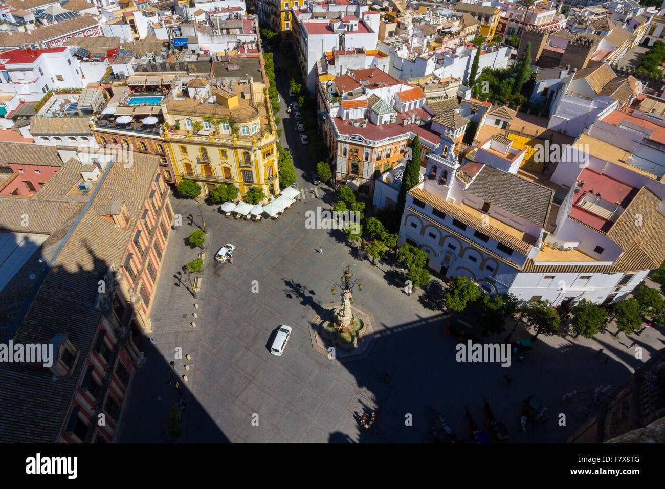 Vue aérienne de la ville de Séville, Espagne Banque D'Images