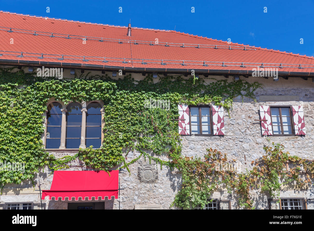 Le Château de Bled, Slovénie bâtiment. Banque D'Images Le Château de Bled, Slovénie bâtiment. Banque D'Images