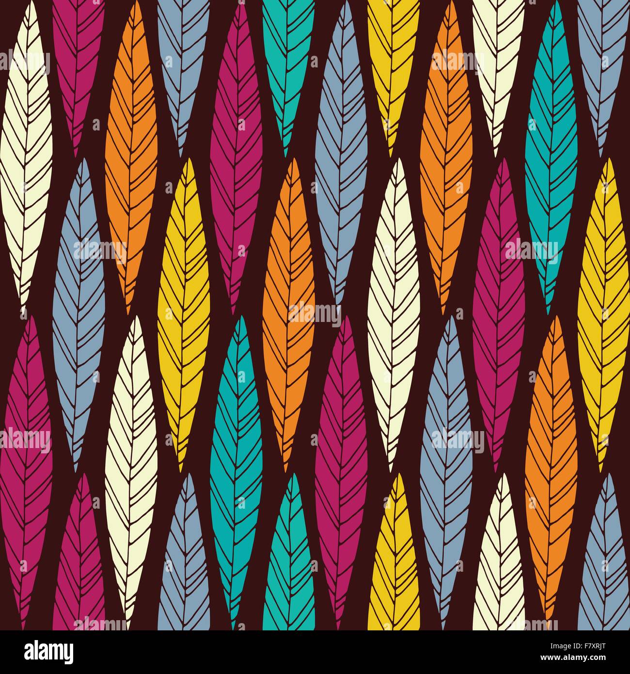 Modèle transparent avec des feuilles en automne. Illustration de Vecteur