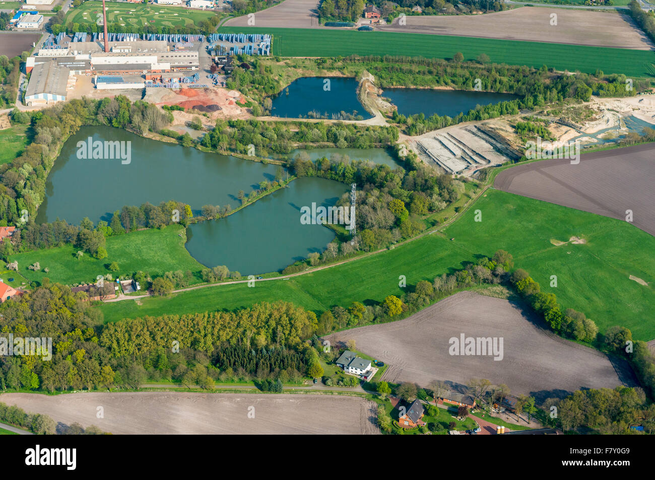 Zone industrielle de vechta de dessus, district de Vechta, Niedersachsen, Allemagne Banque D'Images