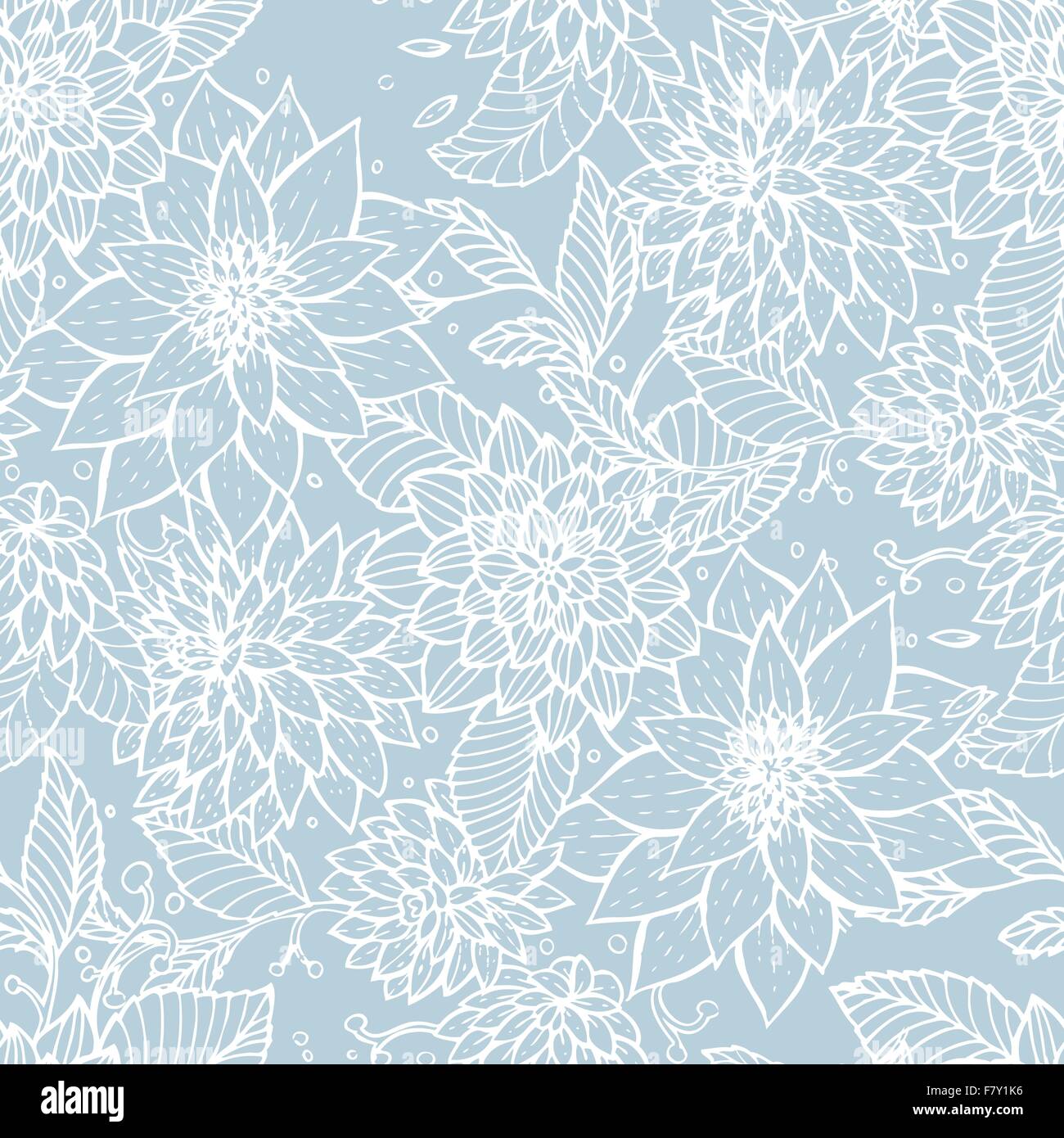 Motif floral transparent Illustration de Vecteur