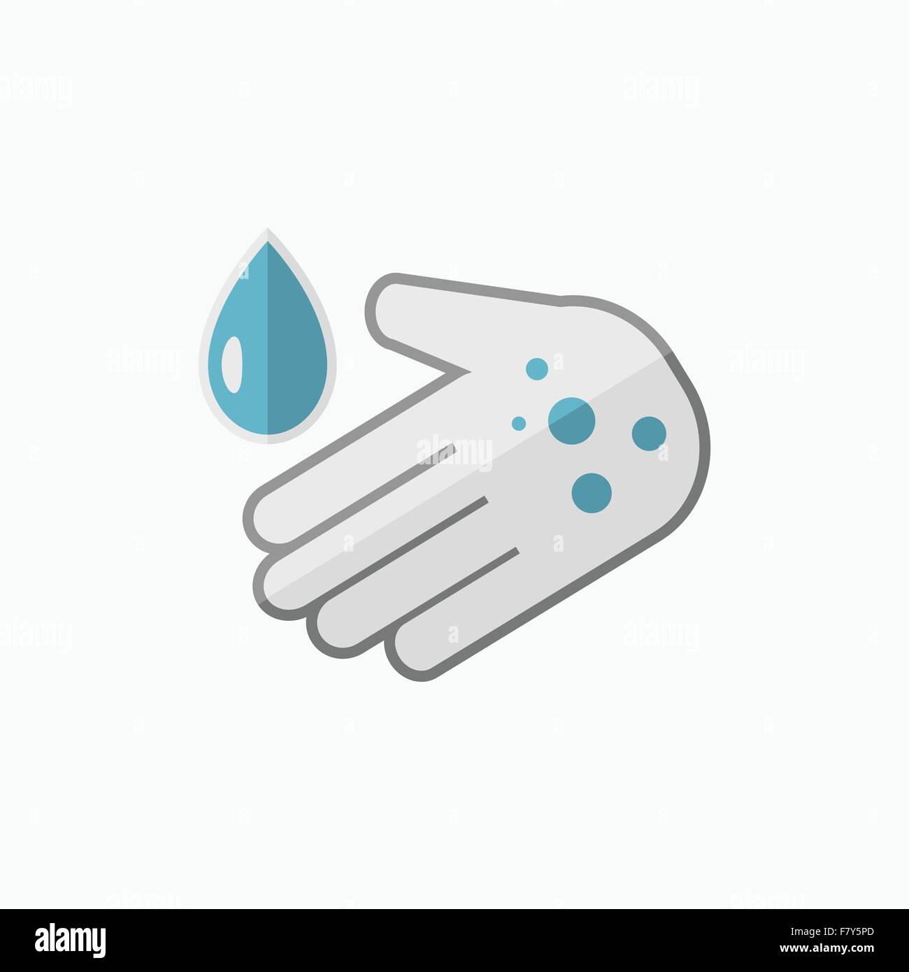 Télévision Lave-mains Icon Illustration de Vecteur