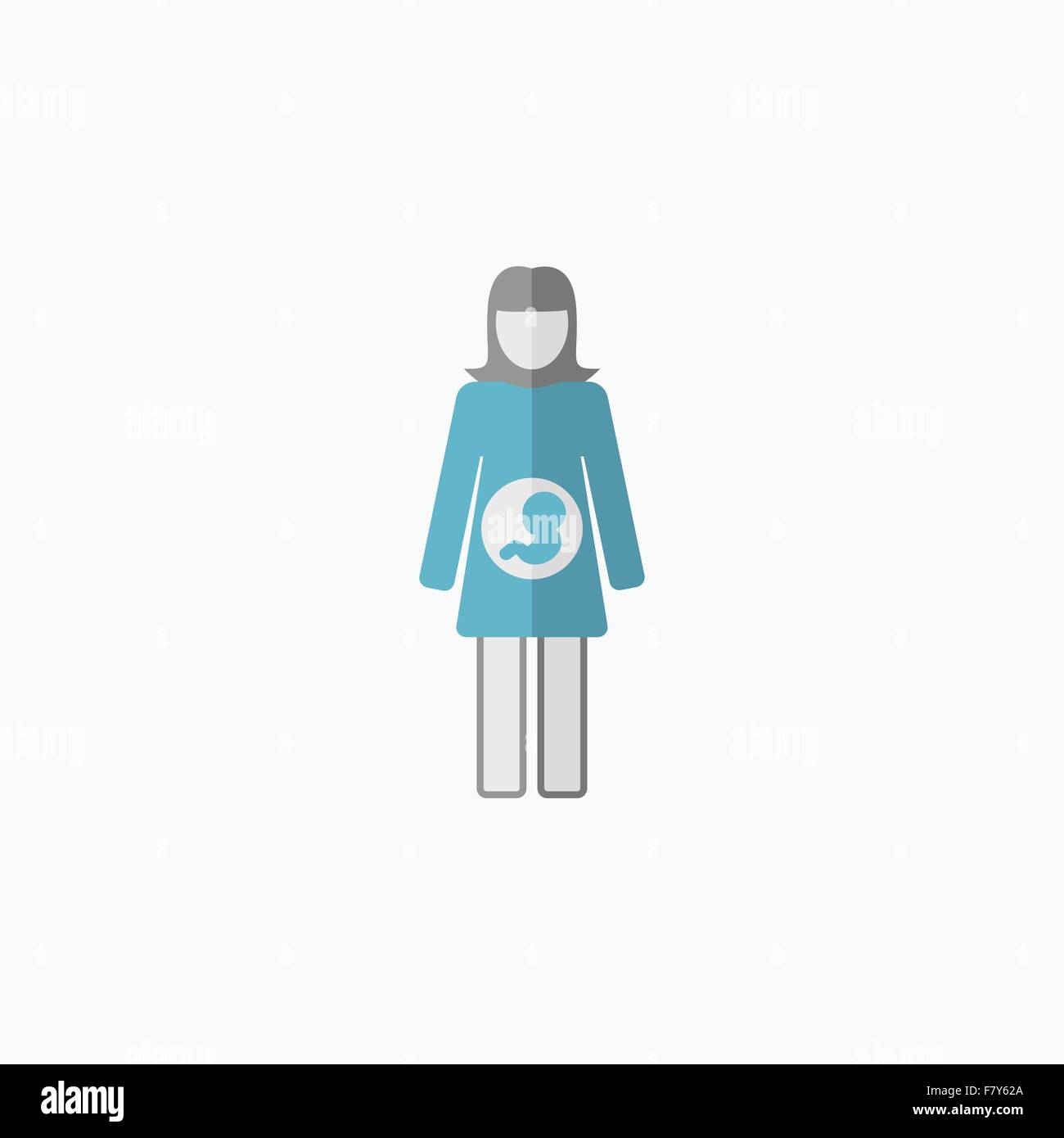 L'icône de maternité Télévision Illustration de Vecteur