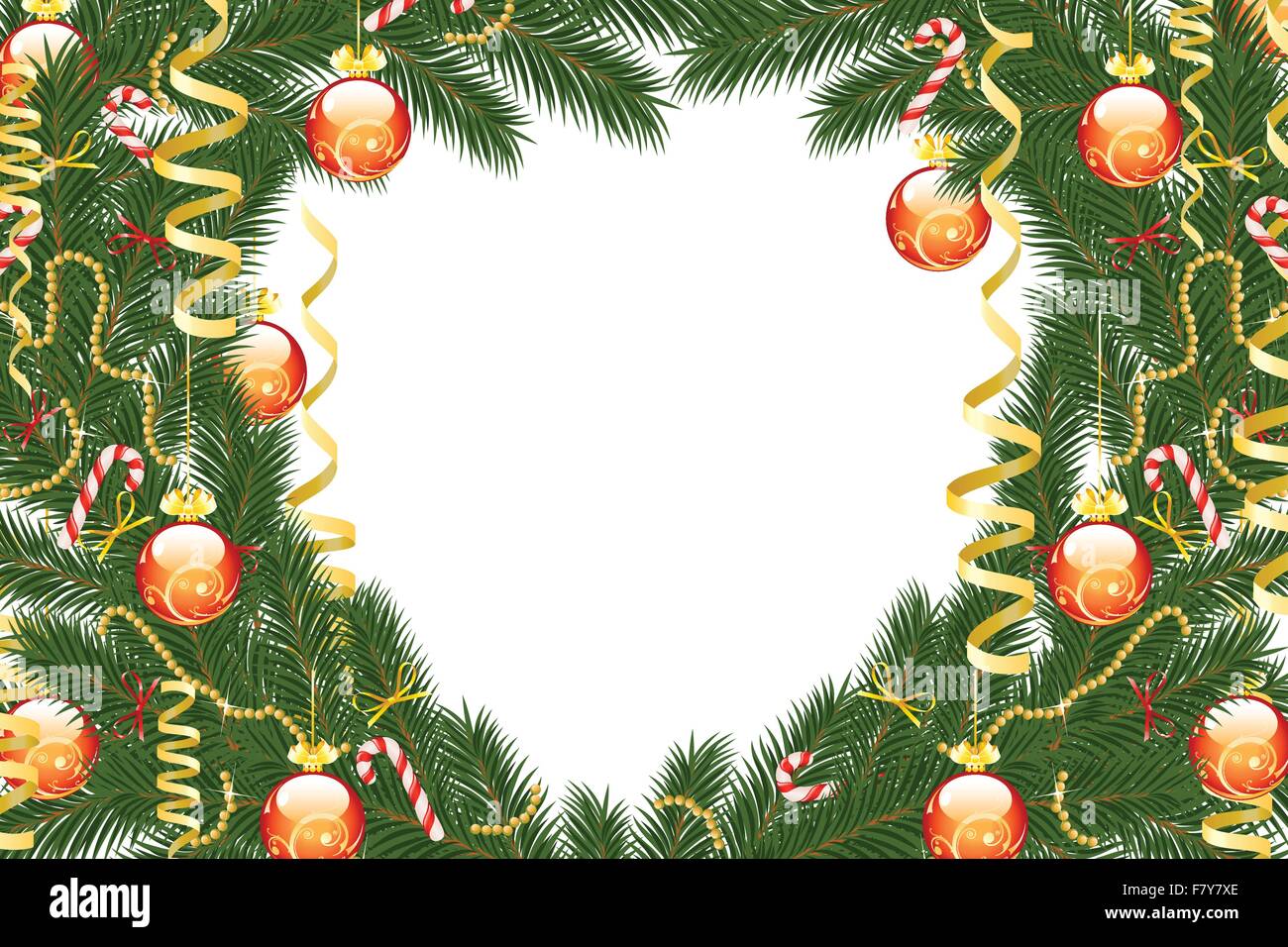 Bâti de sapin de Noël Illustration de Vecteur