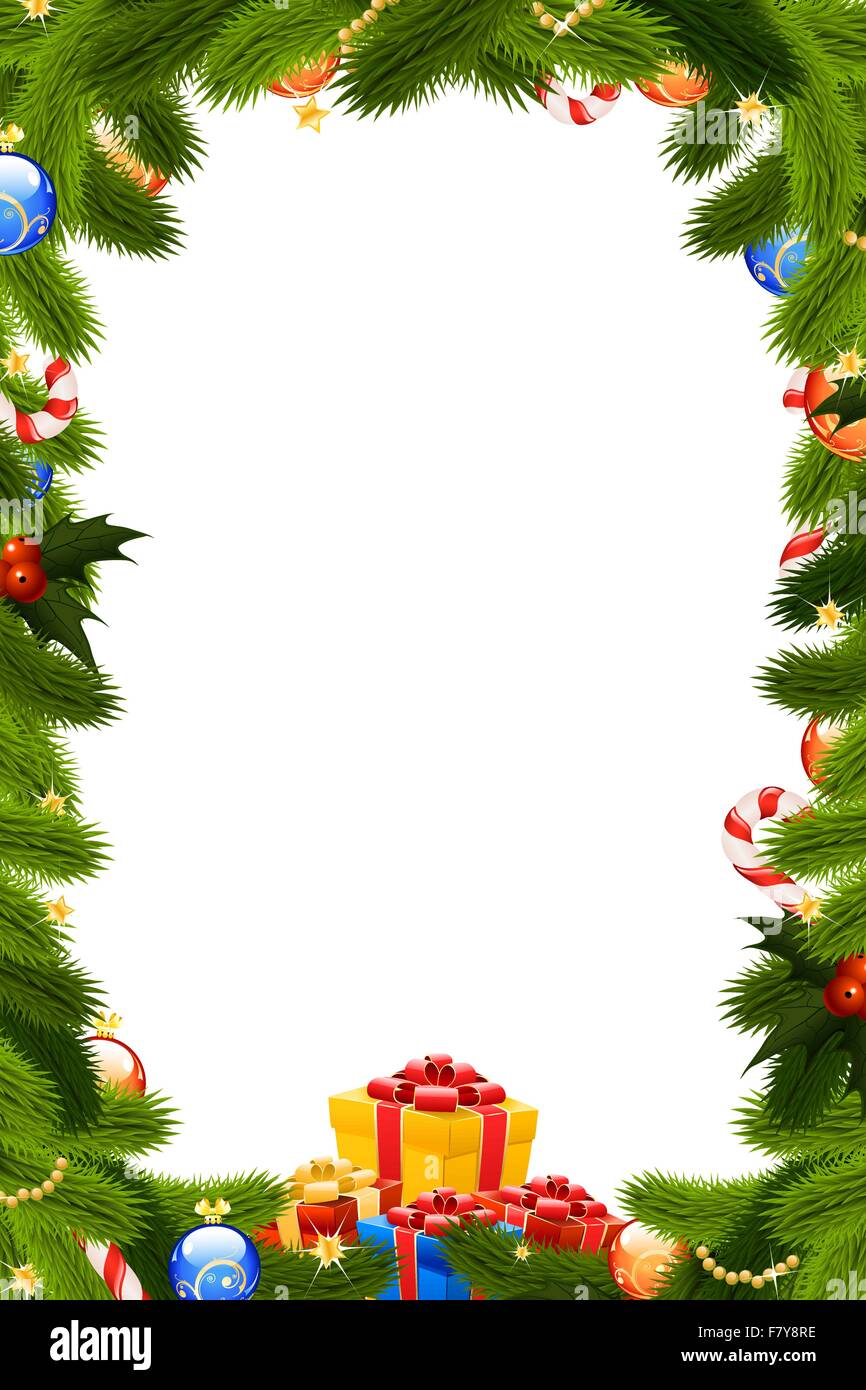 Cadre de Noël Illustration de Vecteur