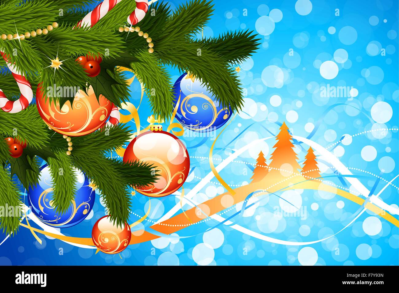 Noël arrière-plan Illustration de Vecteur