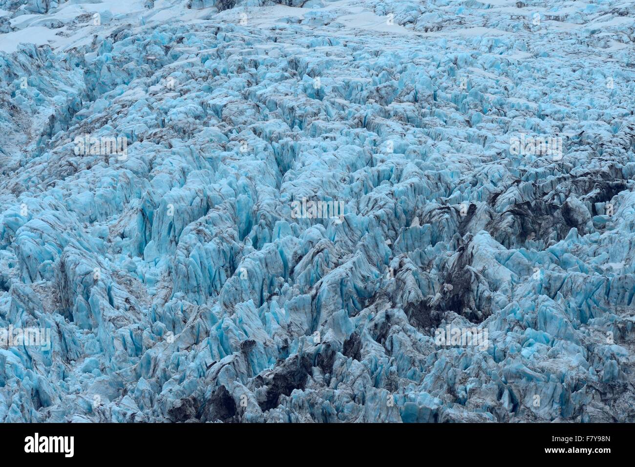 Glacier, la vue de détail, le parc national de Skaftafell, le sud de l'Islande Banque D'Images