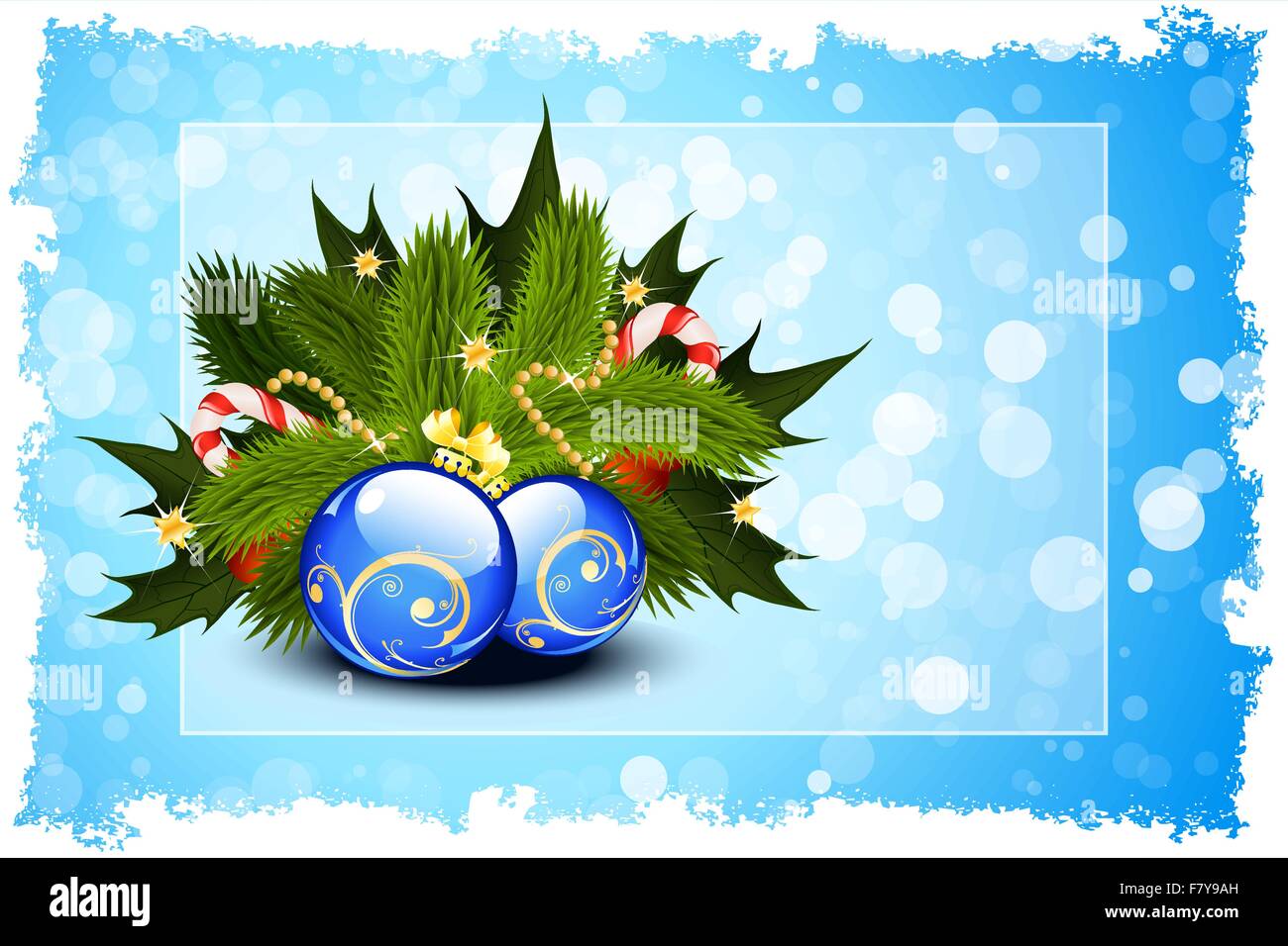 Modèle de carte de Noël Illustration de Vecteur