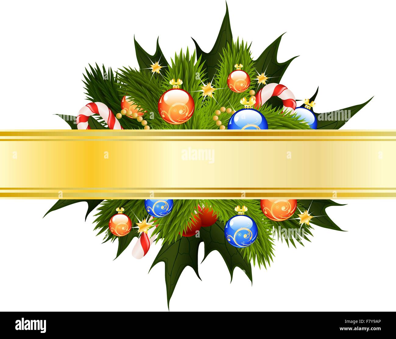 Modèle de carte de Noël Illustration de Vecteur