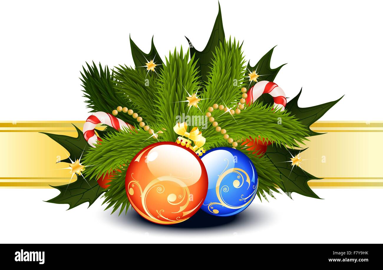 Modèle de carte de Noël Illustration de Vecteur