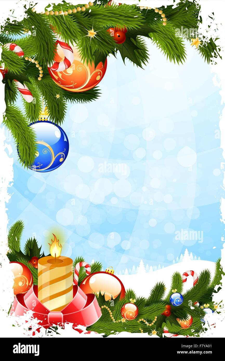 Grungy Carte de Noël Illustration de Vecteur