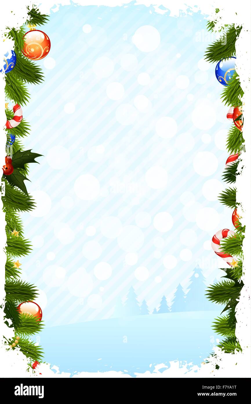 Grungy Carte de Noël Illustration de Vecteur